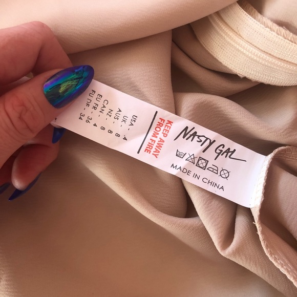 ✨HP✨NWT | NASTY GAL | Size 4 | Halter Neck Satin Midi Slip Dress - Picture 12 of 14